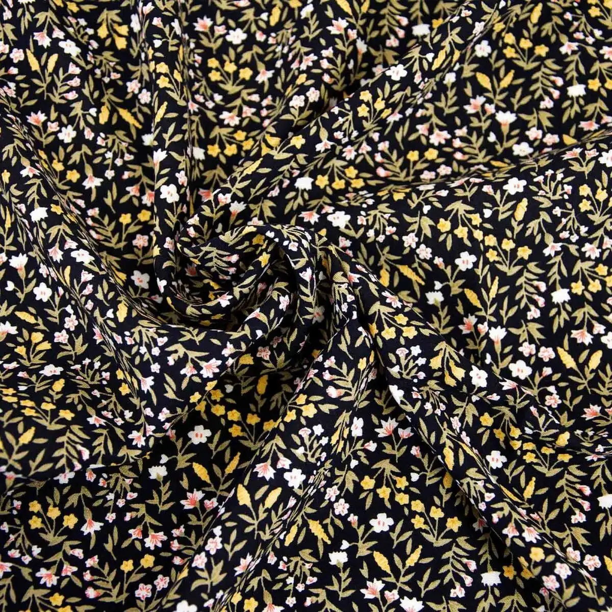 Viscosa amarilla flores pequeñas - Imagen 3