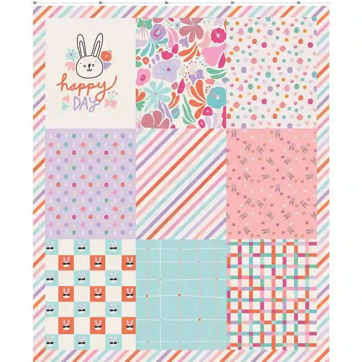 Patchwork de panel Popelin Patch K-Pop de Pascua