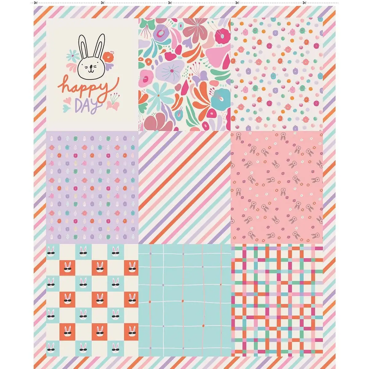 Patchwork de panel Popelin Patch K-Pop de Pascua