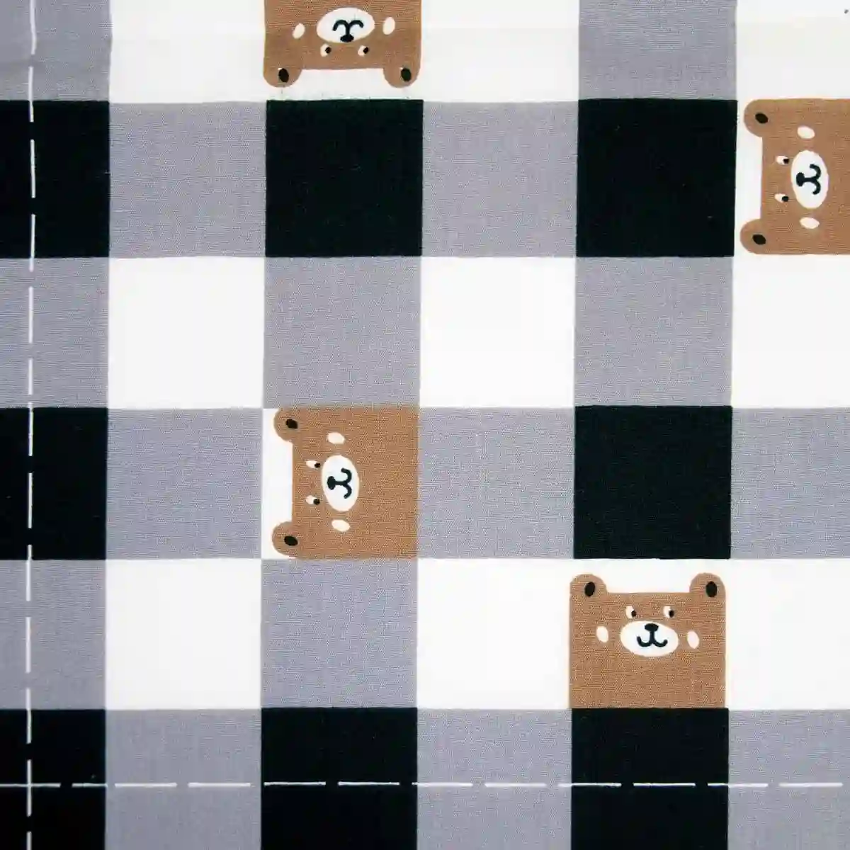 Popelin Country Vichy Bear