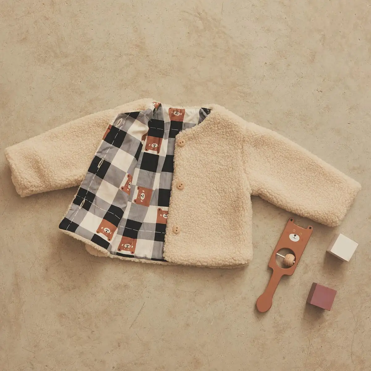 Popelin Country Vichy Bear - Imagen 2