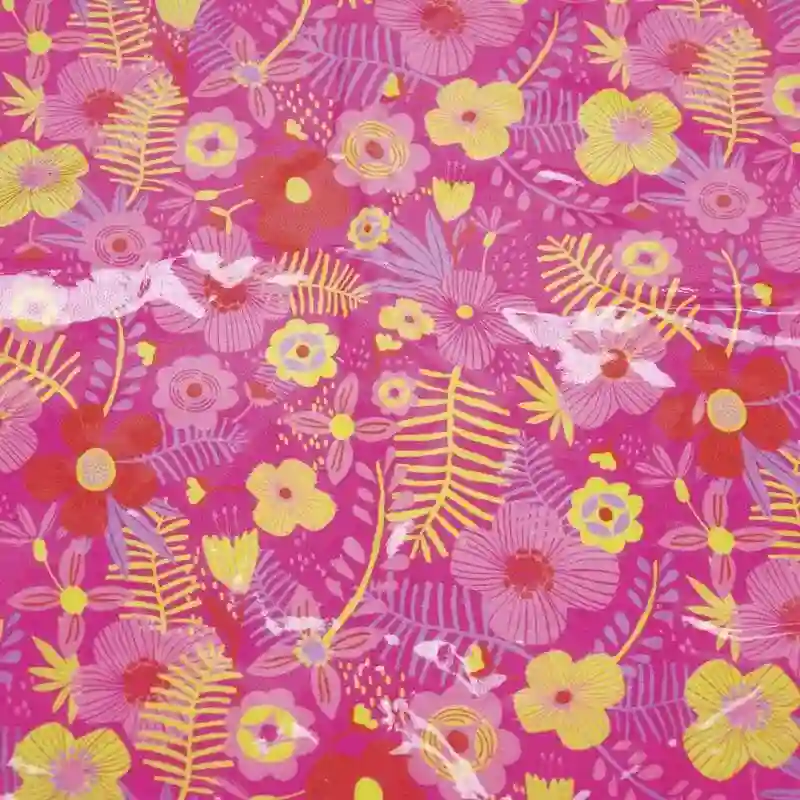 Algodón laminado TROPICAL FUCHSIA