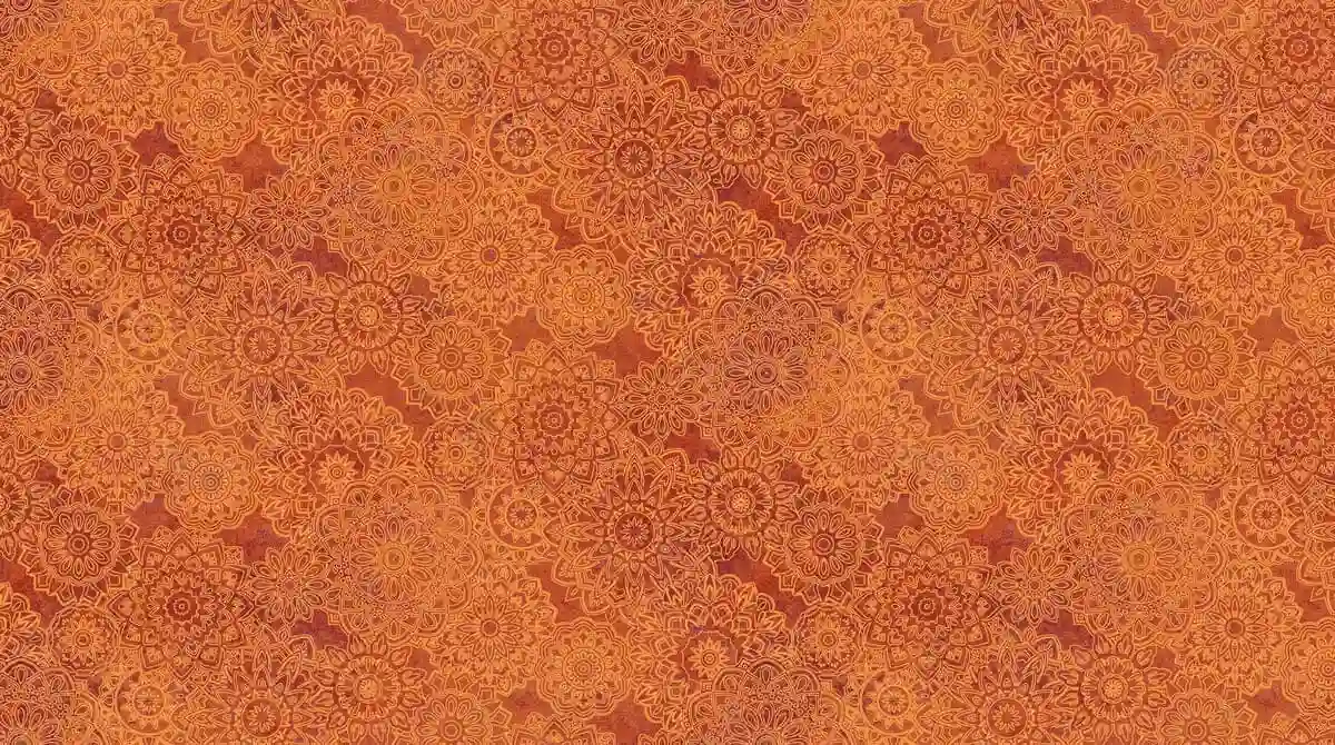 mandalas ocre - MARRAKECH - NORTHCOTTfabrics