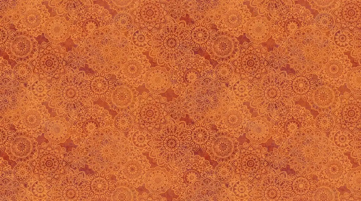 mandalas ocre - MARRAKECH - NORTHCOTTfabrics