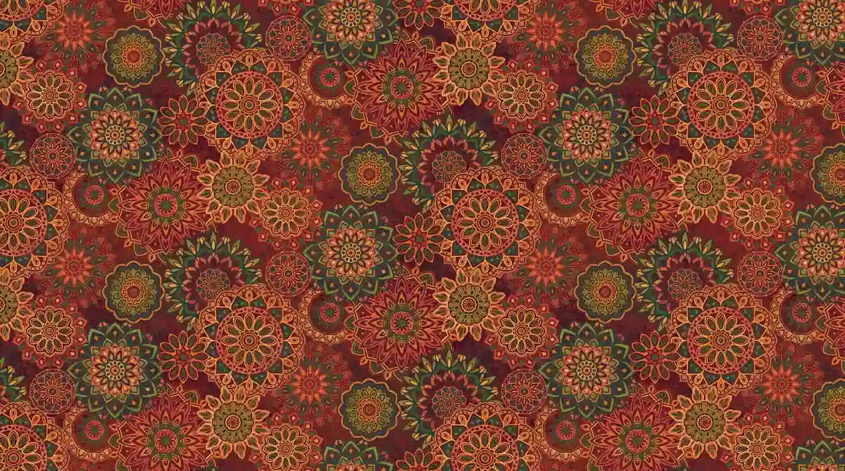 mandalas multicolor - MARRAKECH - NORTHCOTTfabrics
