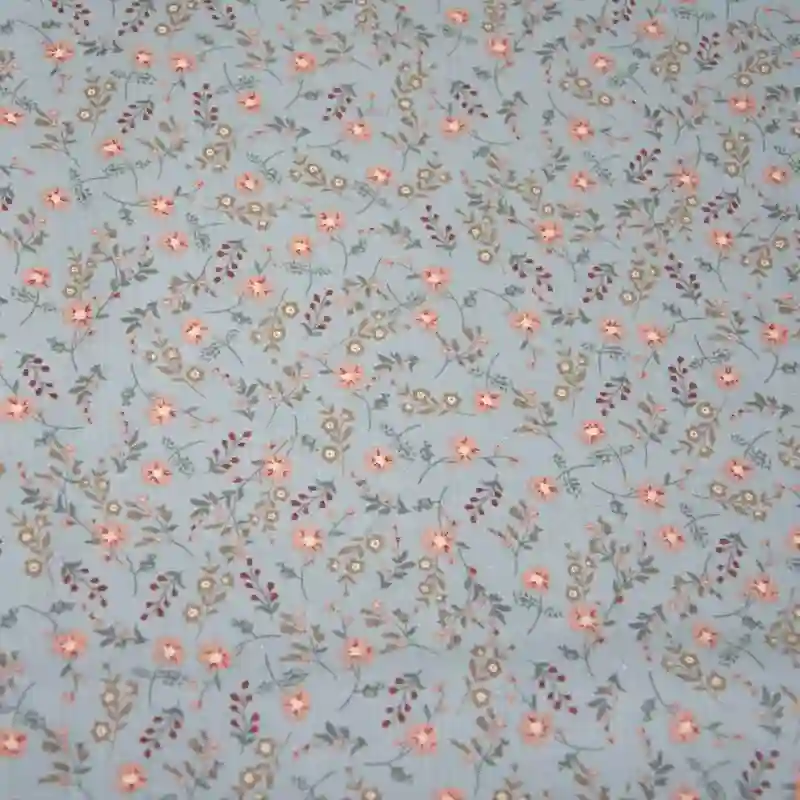 Popelin Light Rustic Blue