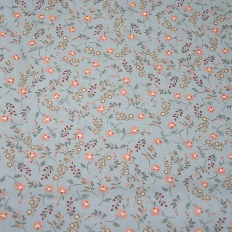 Popelin Light Rustic Blue