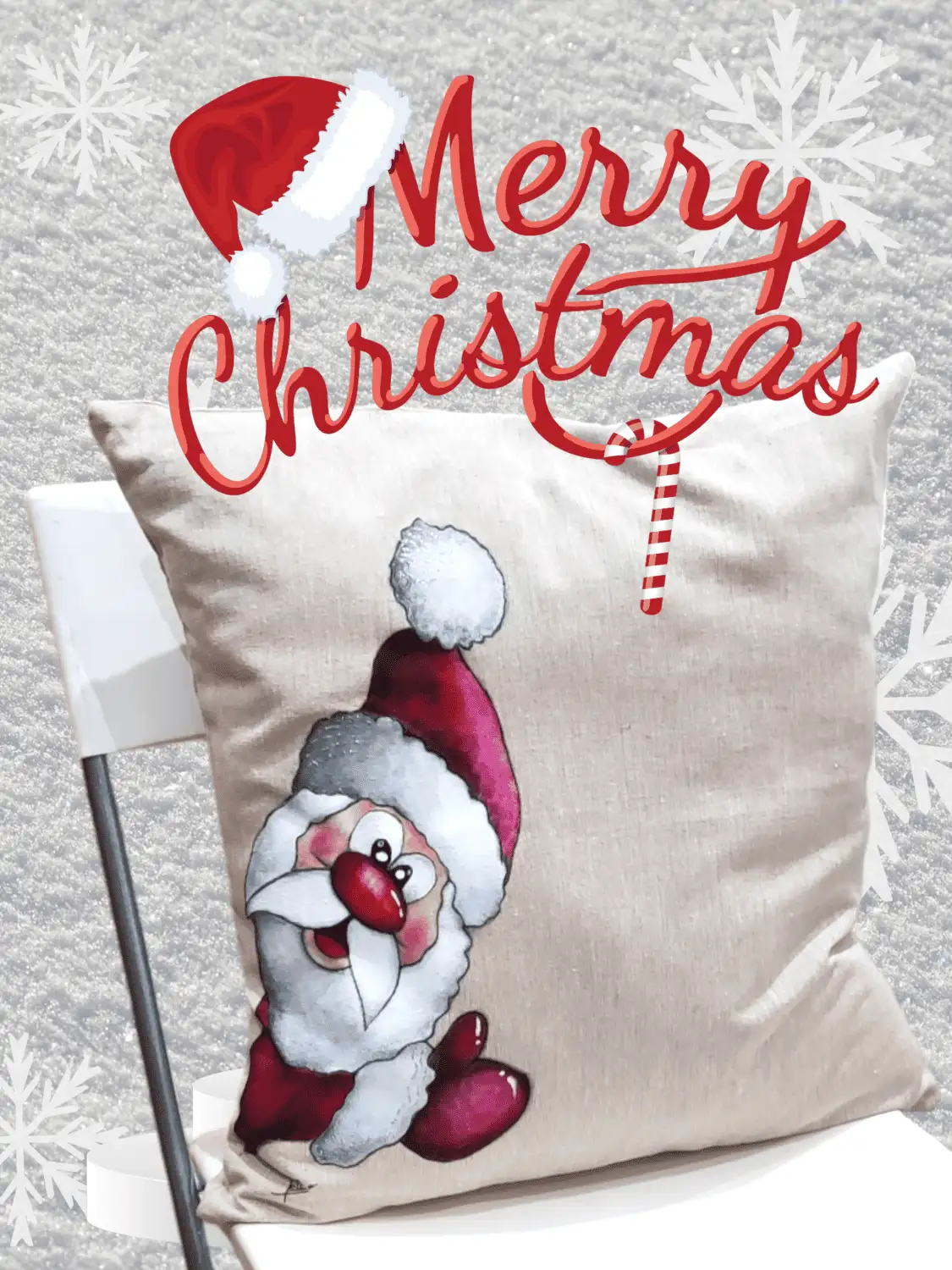 PINTURA TEXTIL - cojines navidad - Imagen 6