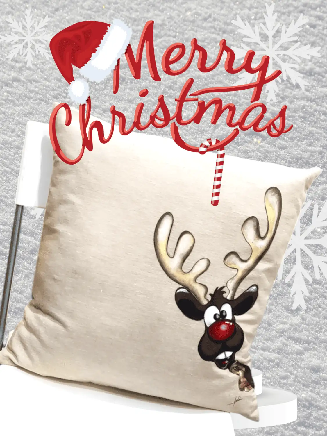 PINTURA TEXTIL - cojines navidad - Imagen 7