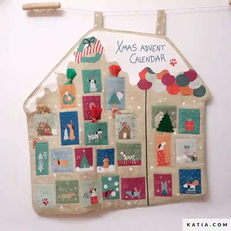 Panel CALENDARIO adviento NOEL DOGS