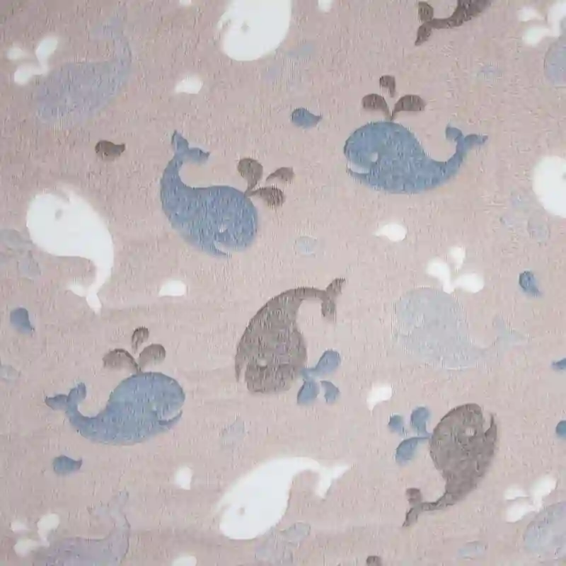 Tela coralina BALLENAS - peluche