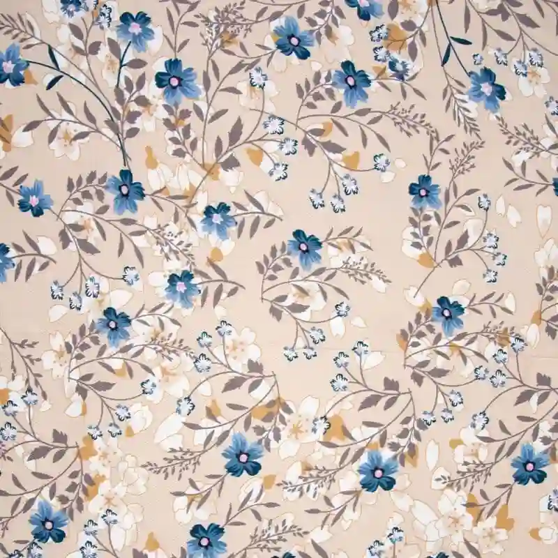 Viscosa TWILL Oxford Autumn Flowers