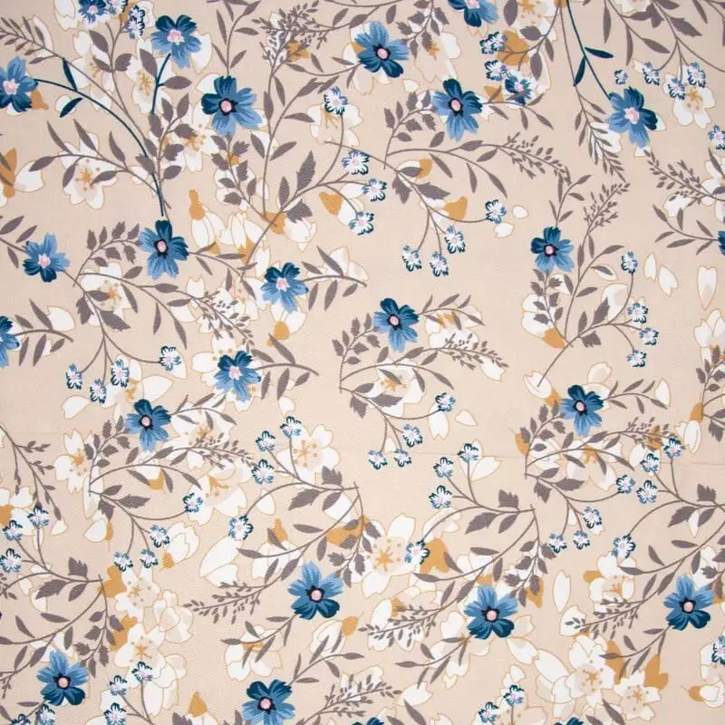 Viscosa TWILL Oxford Autumn Flowers