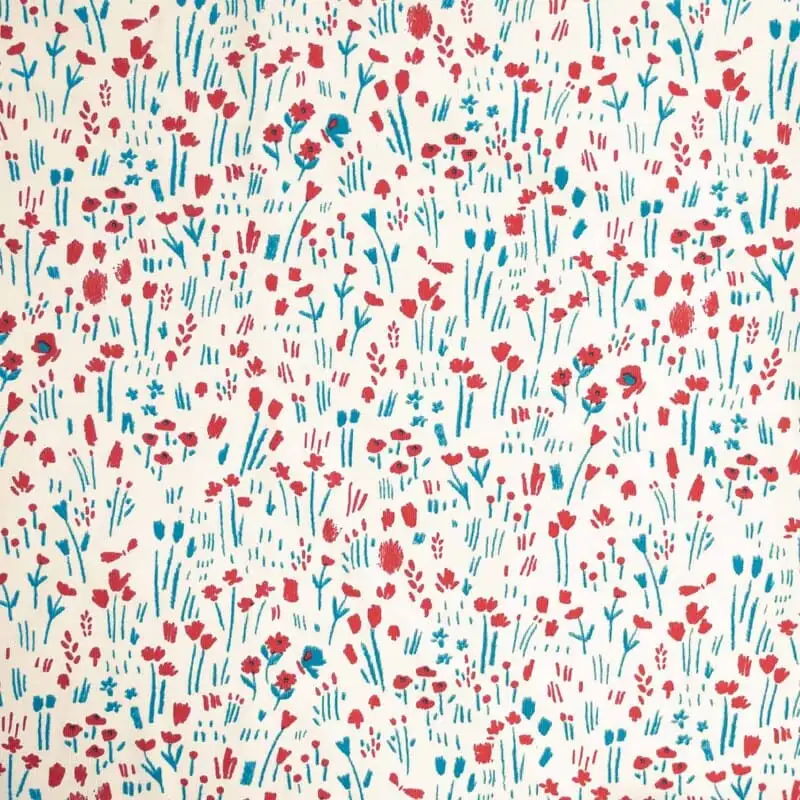 Flores de pintura de sudor (Tela Sudadera)