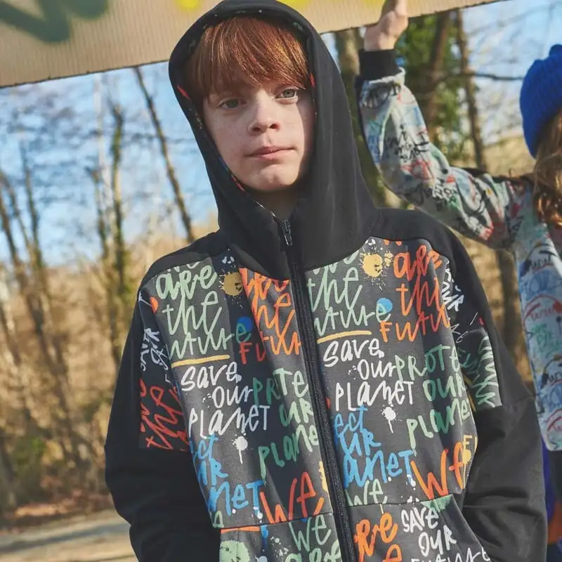 Sweat GRAFFITI TEXTURES (tela sudadera) - Imagen 3