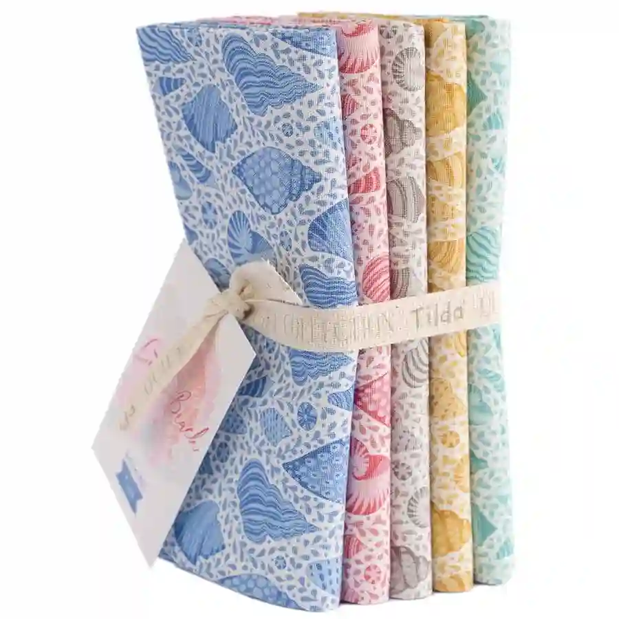 Tilda Cotton Beach conchas combinadas llenas en cuartos