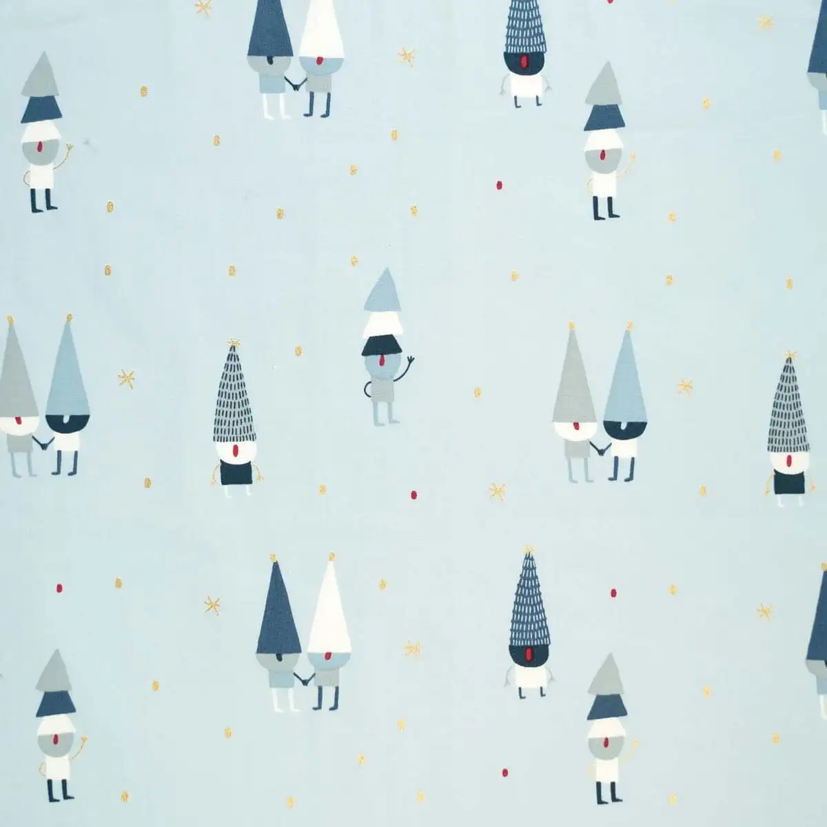 Popelin gold XMAS GNOMES