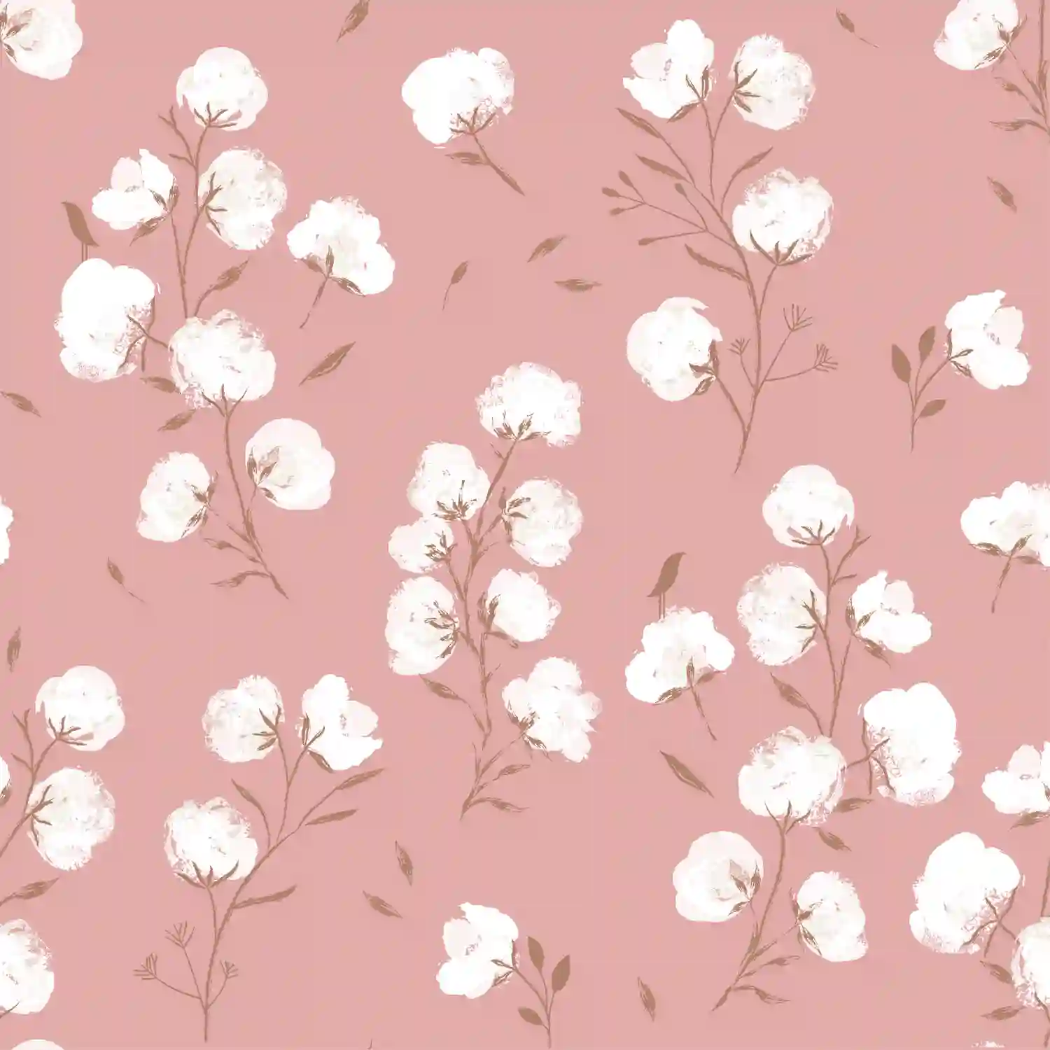 Flores de algodón de concha suave