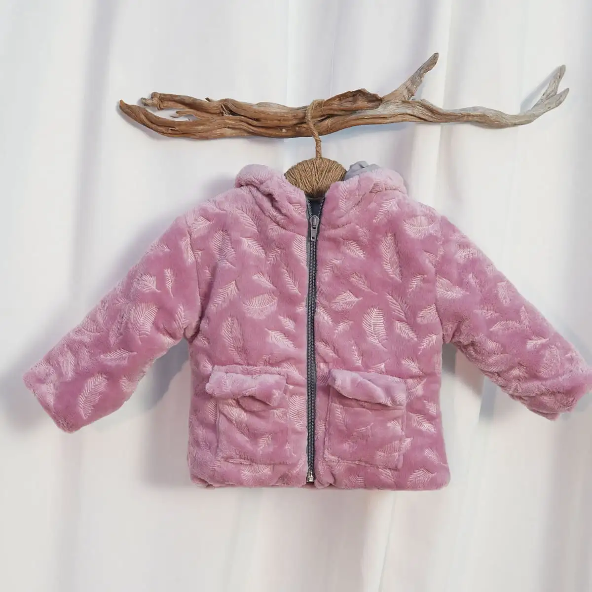 Tela Teddy Fur (peluche-coralina) PLUMAS - Imagen 5