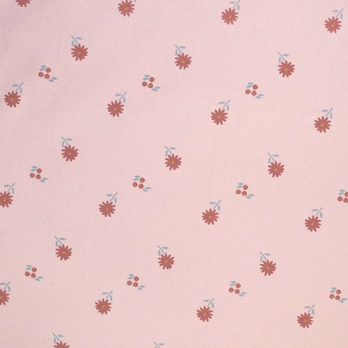 MICRO CORDUROY estampado (pana de punto) Pink Retro flowers