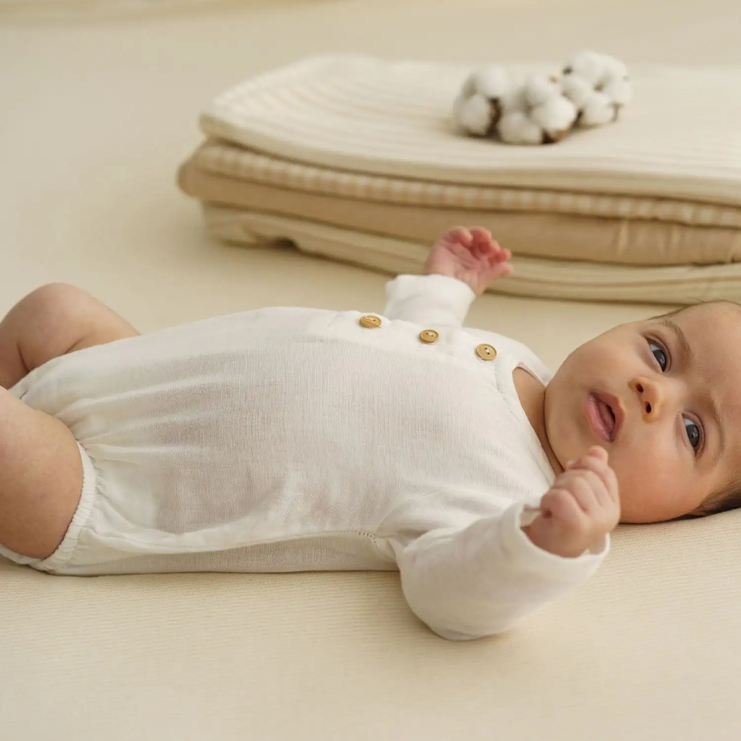 Purest Cotton Muselina - algodón orgánico - vichy pequeño - Imagen 6