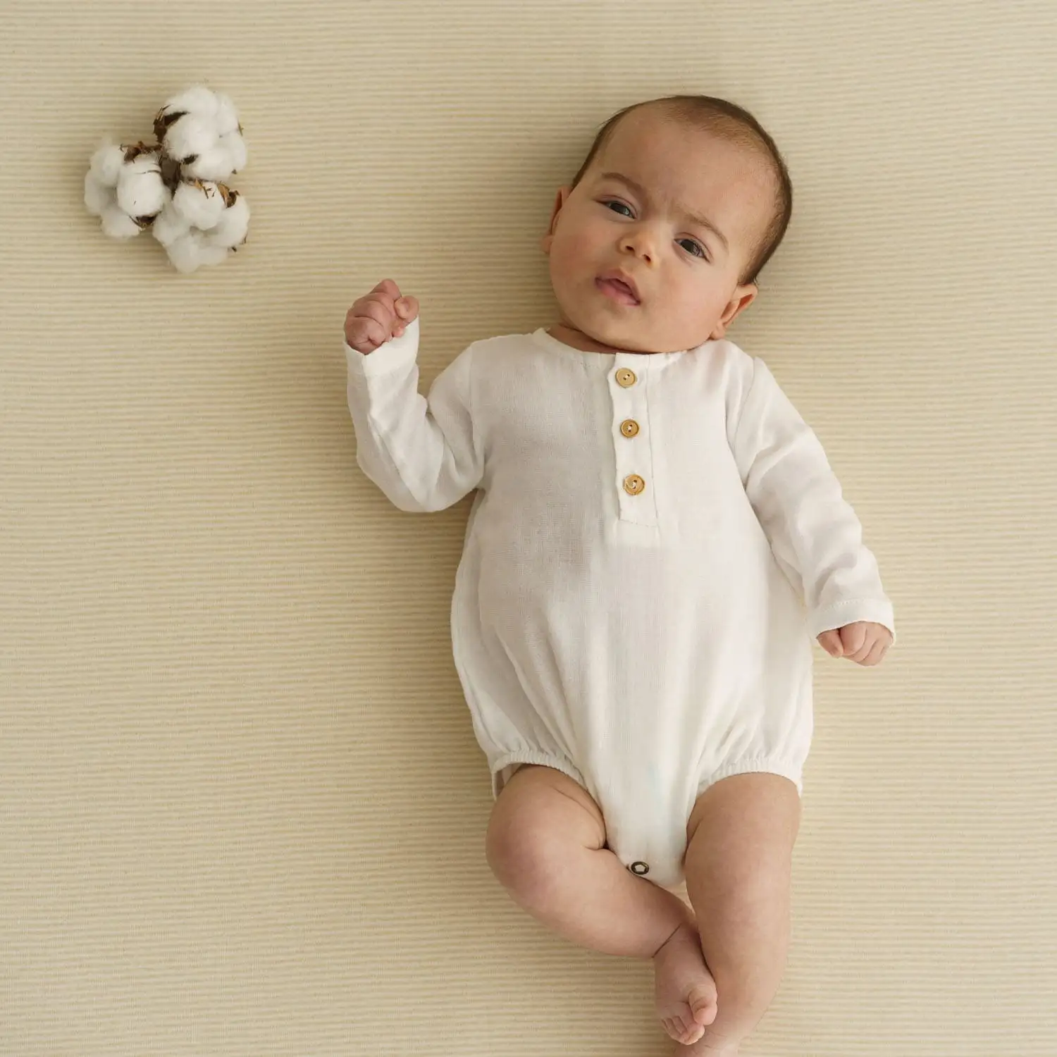 Purest Cotton Muselina - algodón orgánico - marrón claro - Imagen 6