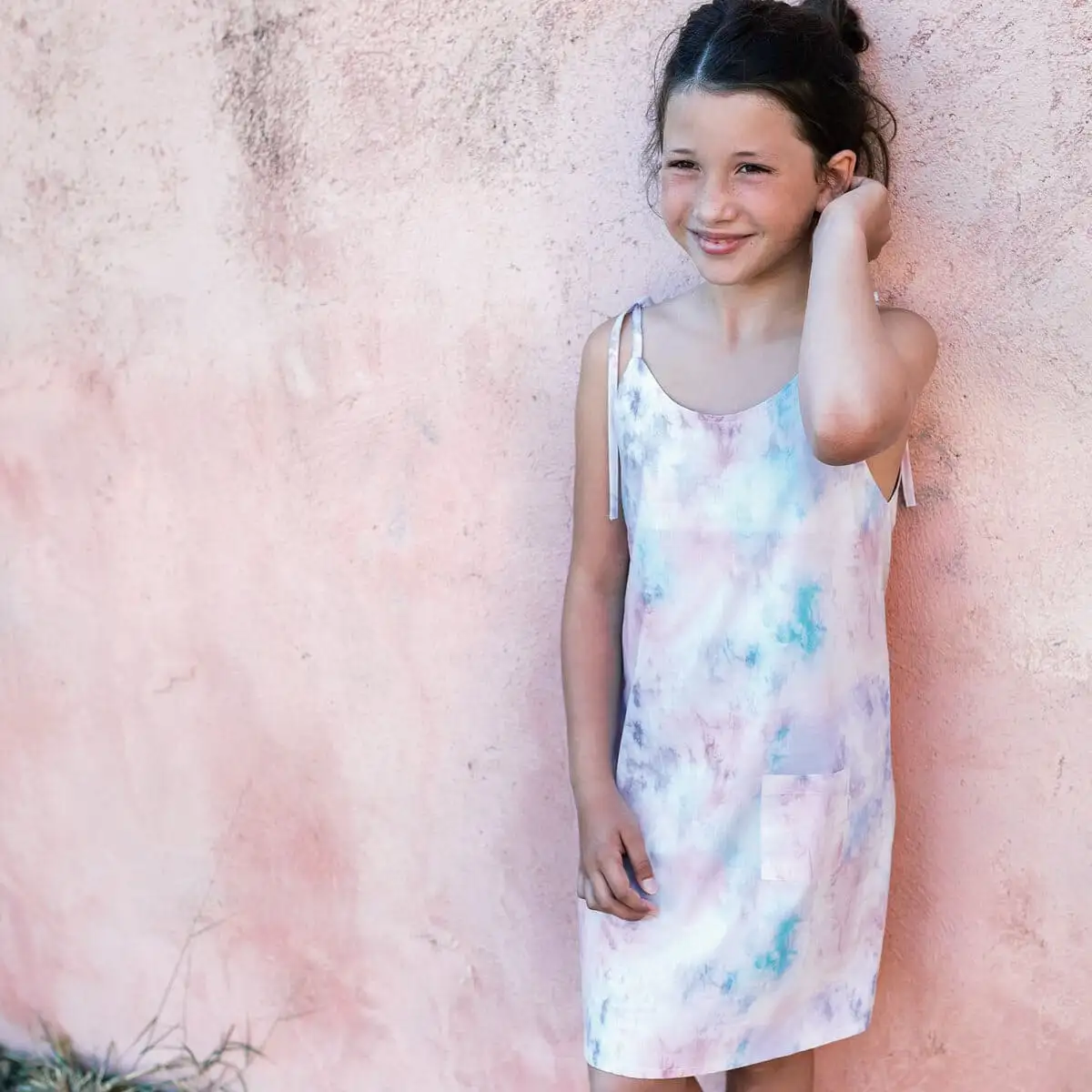 Popelin Tie Dye Pink - Imagen 2