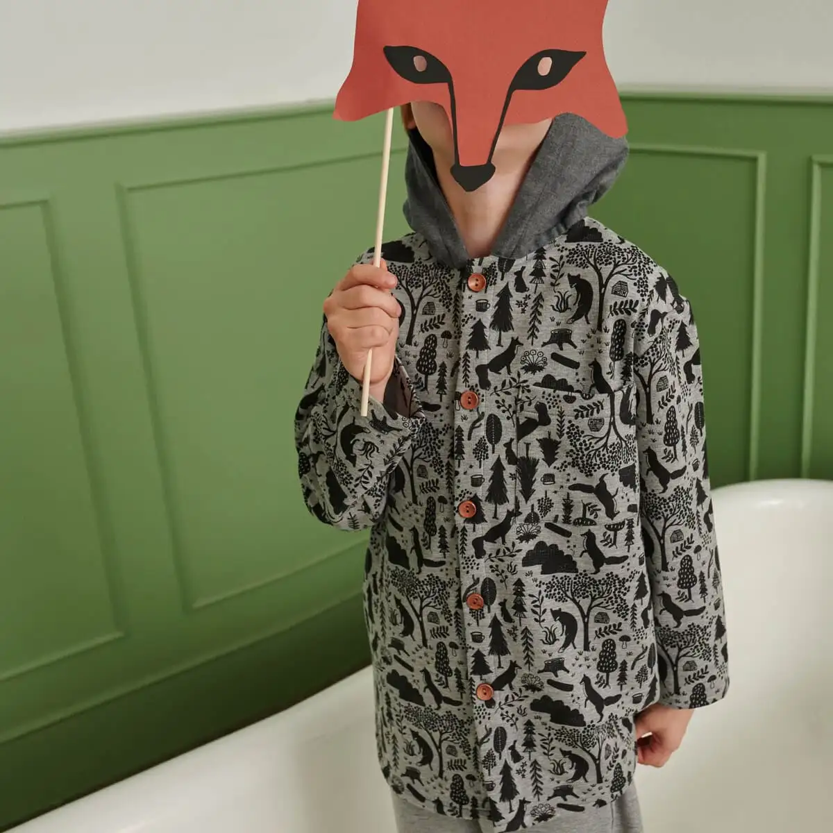 Sweat Melange Forest (sudadera invierno gris) - Imagen 2
