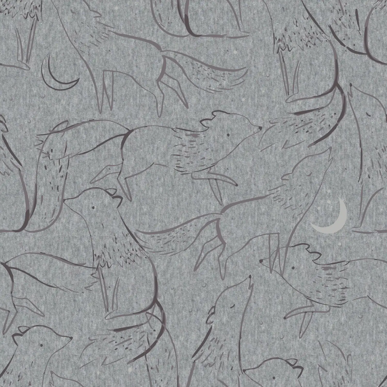 Sweat Melange - sudadera invierno gris - wolfs