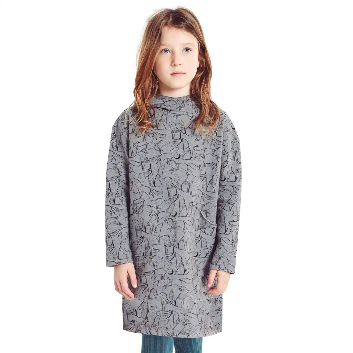 Sweat Melange - sudadera invierno gris - wolfs - Imagen 3
