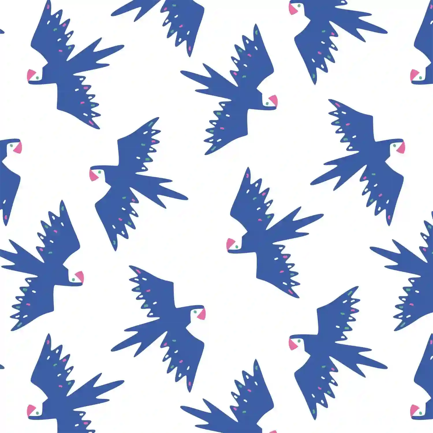 Lienzo de pájaros tropicales delgados