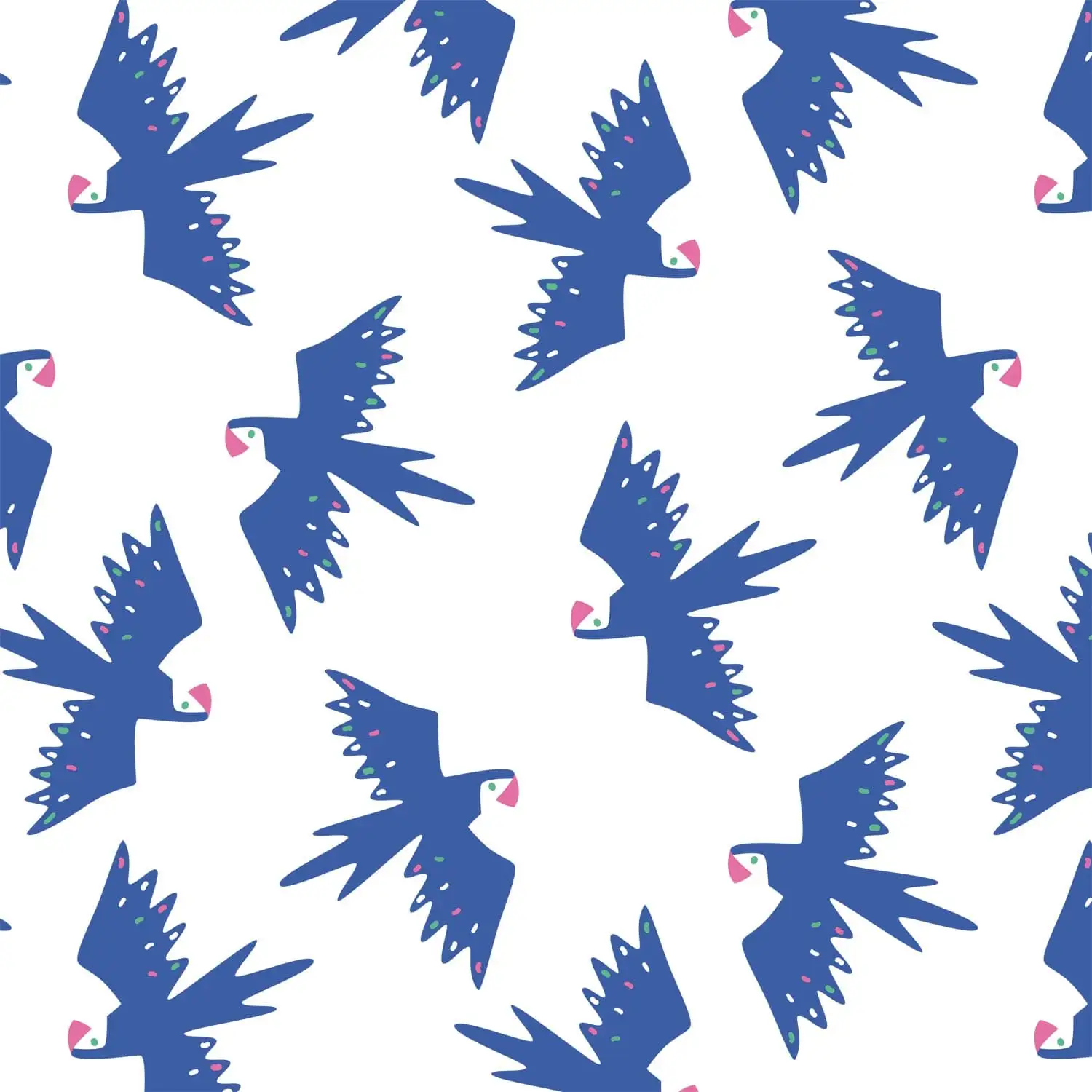 Lienzo de pájaros tropicales delgados