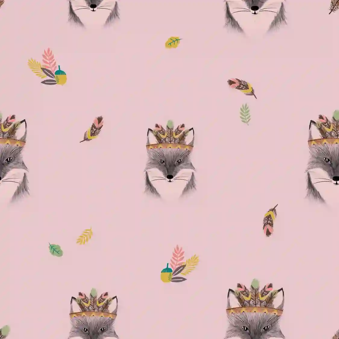 Popelin Fox Pink