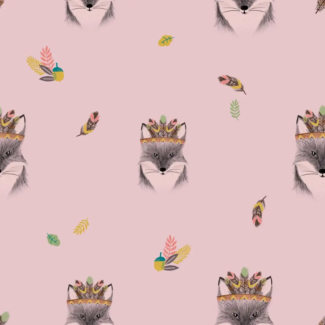 Popelin Fox Pink