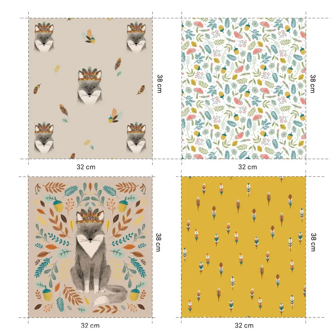 Panel Popelin Fox