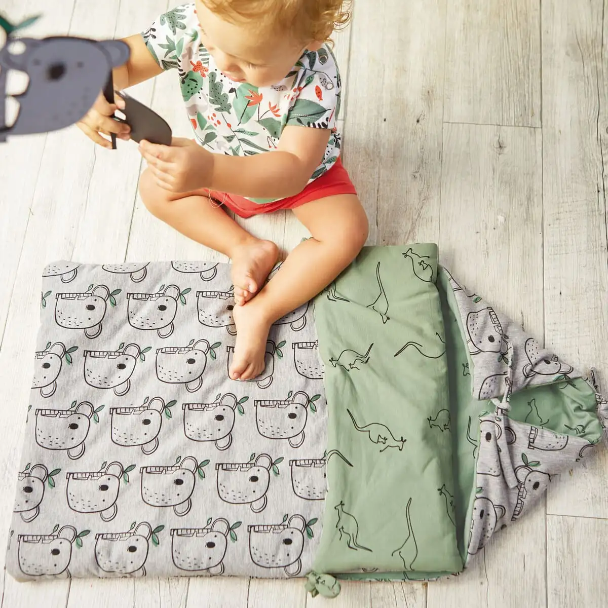 Summer Sweat Melange "Koalas" (sudadera de verano gris) - Imagen 2