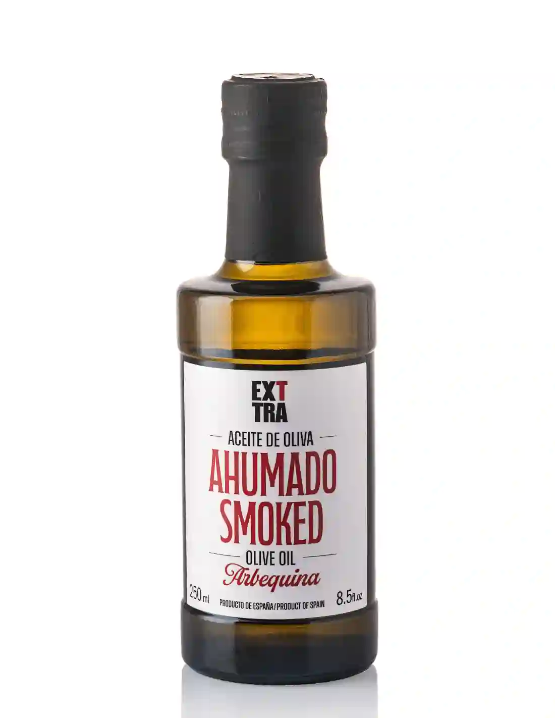 12x Exttra Aceite de Oliva Ahumado Arbequina - Botella de vidrio 250 ml.