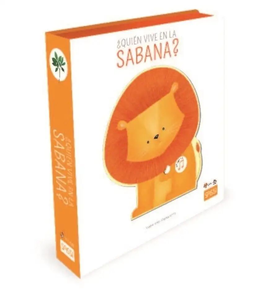 ¿Quién vive en la sabana?, Libro interactivo con sonidos