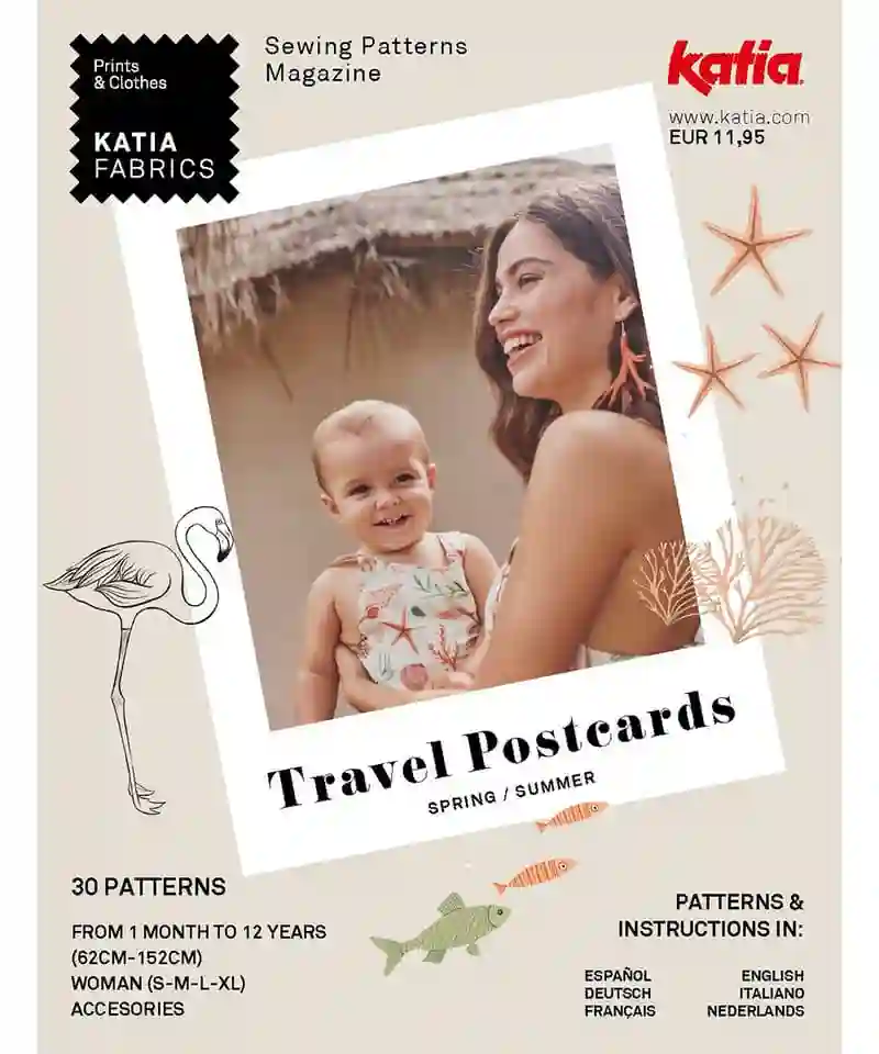 Revista Katia Fabrics TRAVEL POSTCARDS