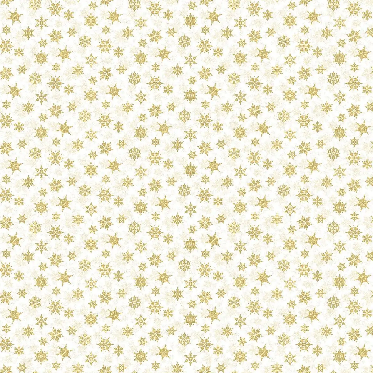 Shimmer Frost - Small snowflakes - White and gold