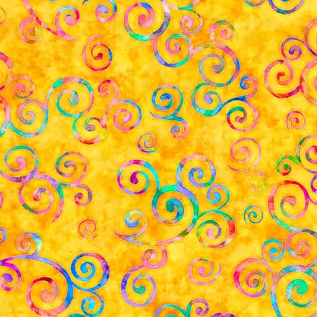 TELA QT BRILLIANCE- Scroll toss amarillo