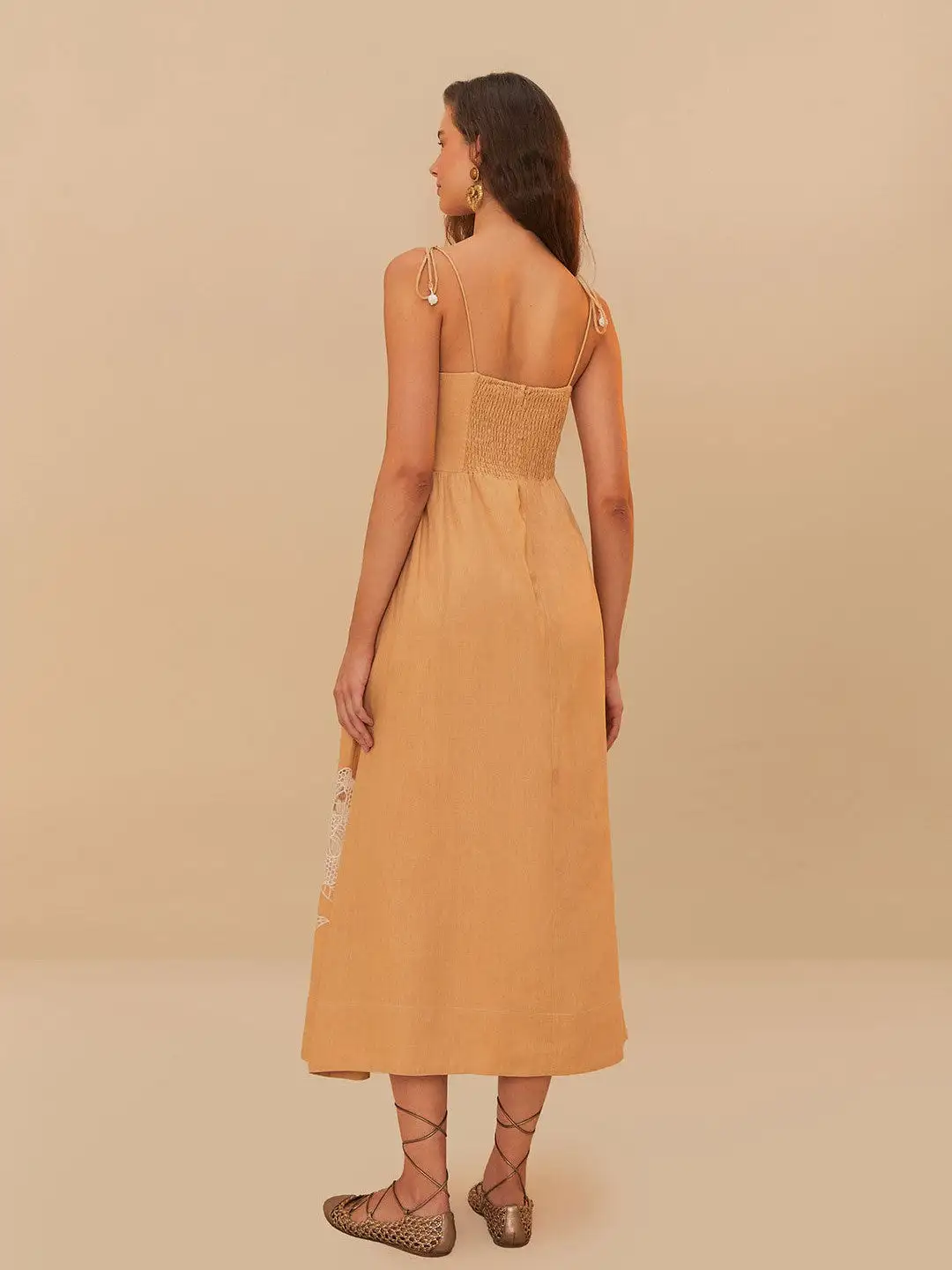 Sand Richelieu Midi Dress - Imagen 5
