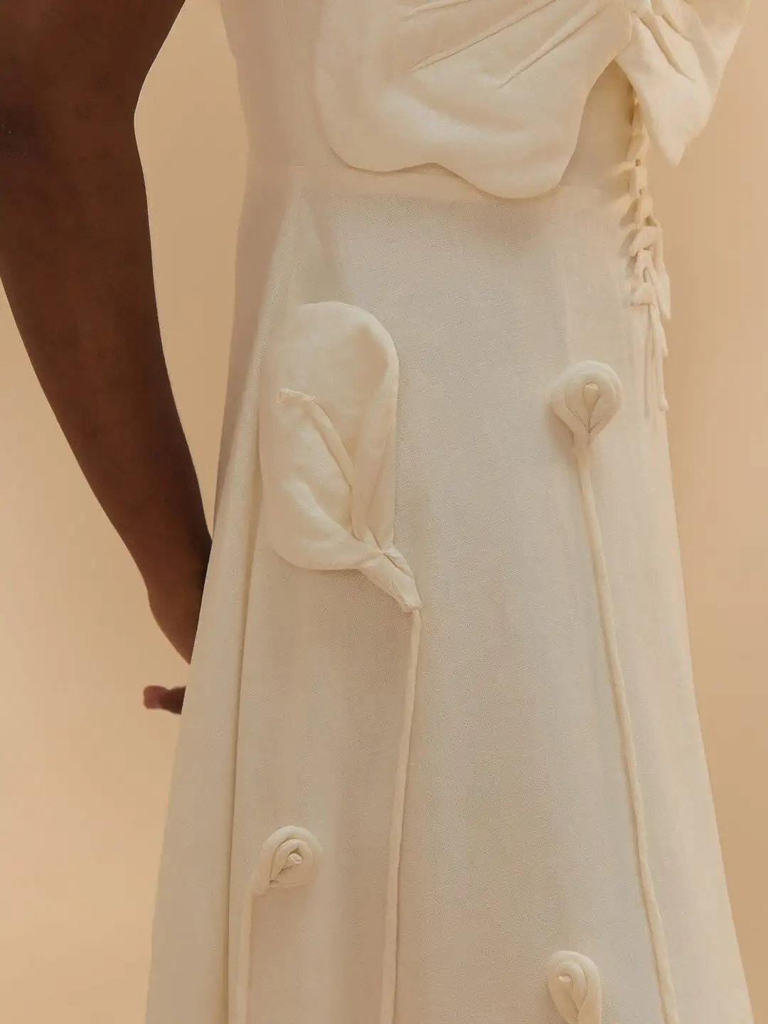 Off-white Garden Midi Dress - Imagen 4