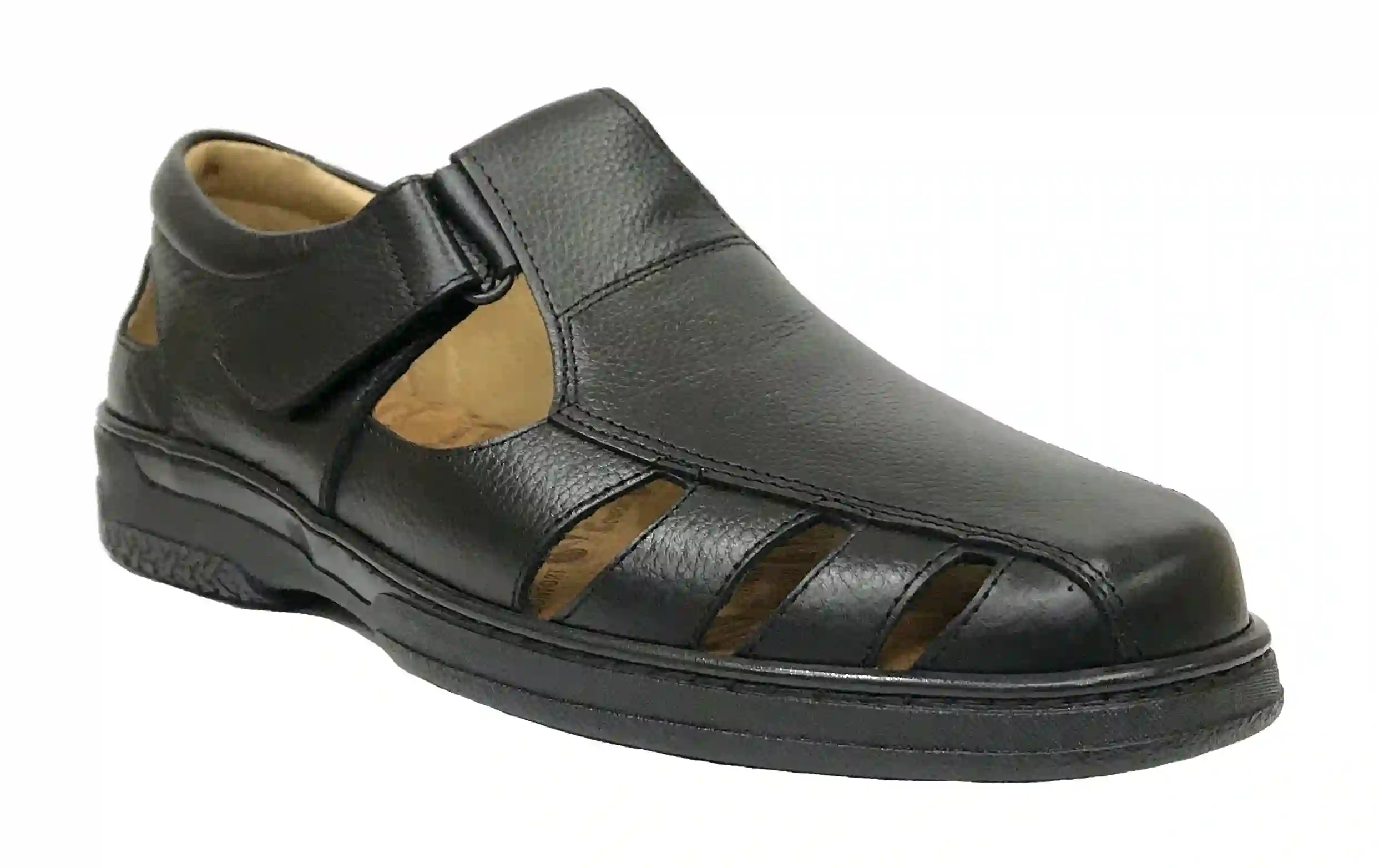 Primocx Sandal Black Sandal Man Diabetic Foot