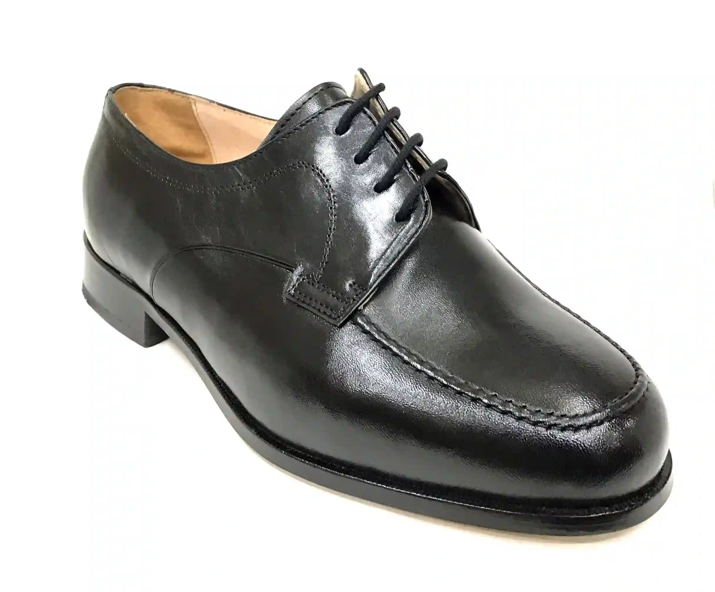Milán 051 Negro Cordones Ancho 13 Clásico Hombre