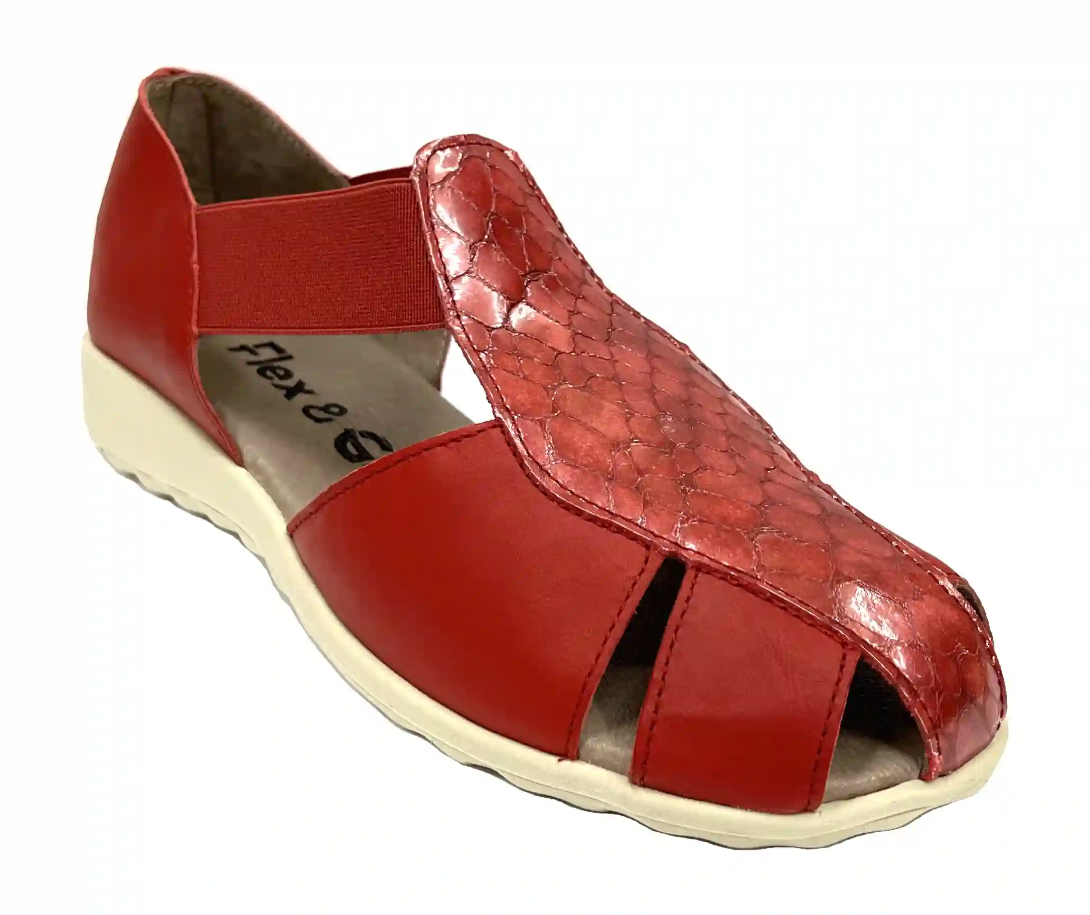Flex & Go 63m SD0746-1 Red Sandal Closed Woman