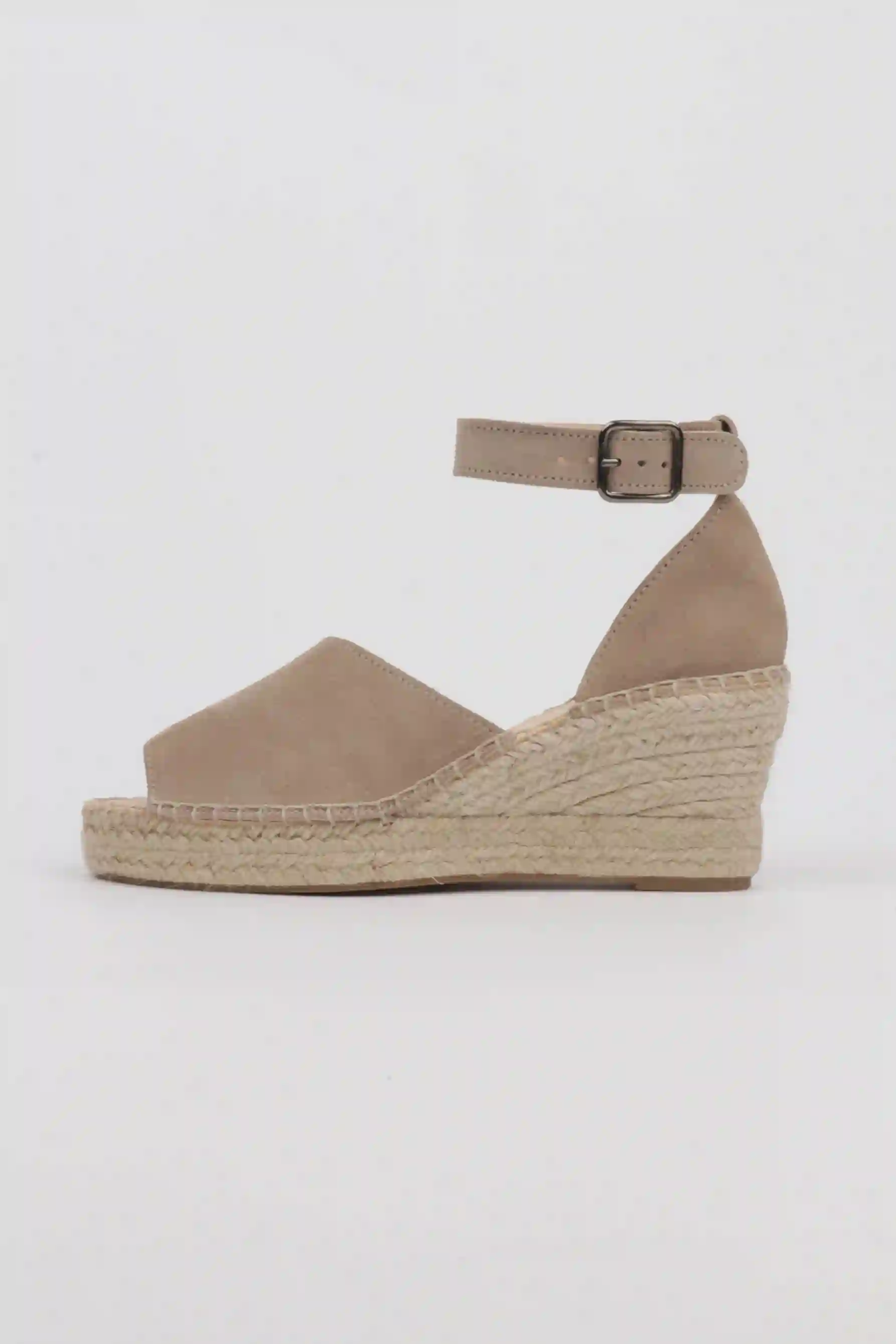 Sandals Wedge Esparto Color taupe