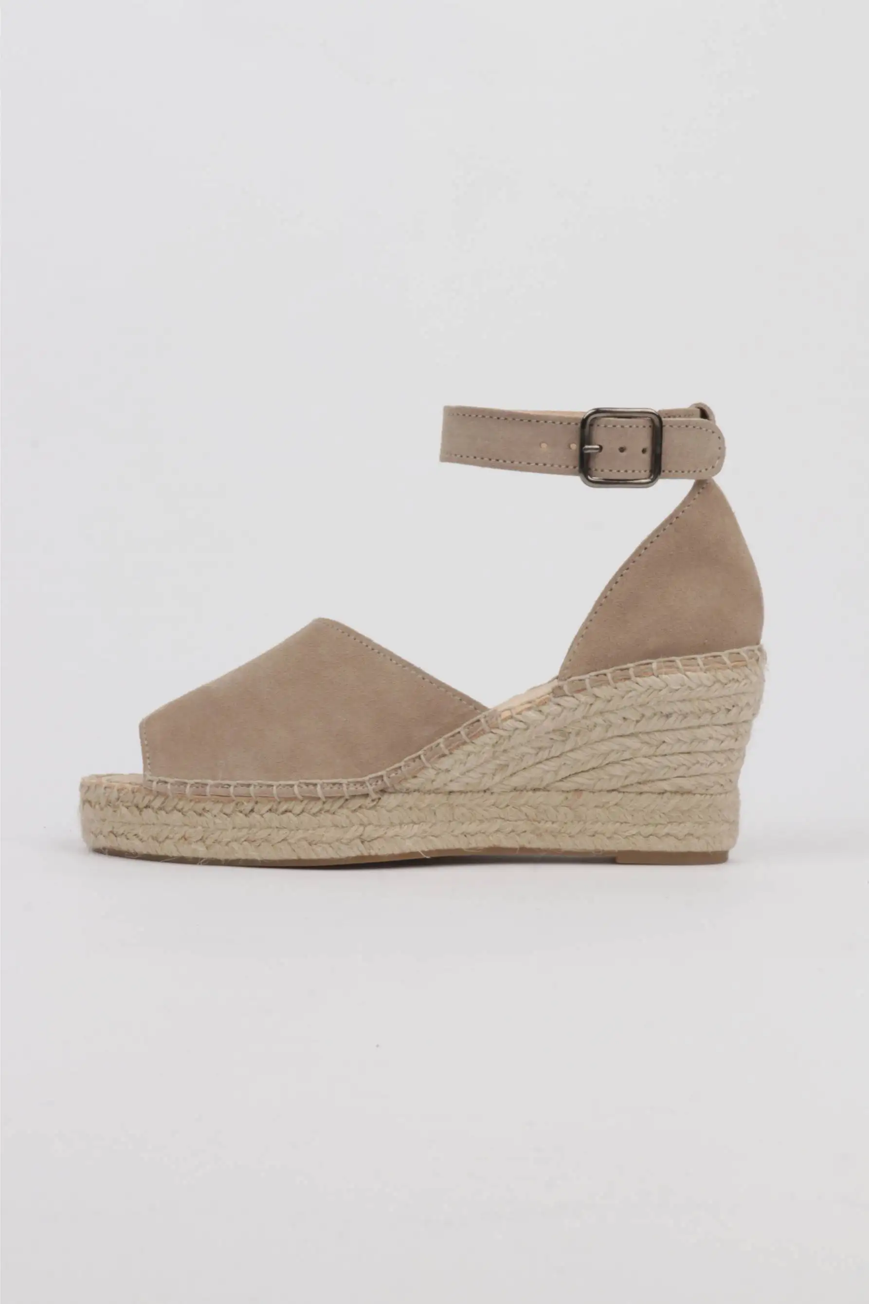 Sandals Wedge Esparto Color taupe