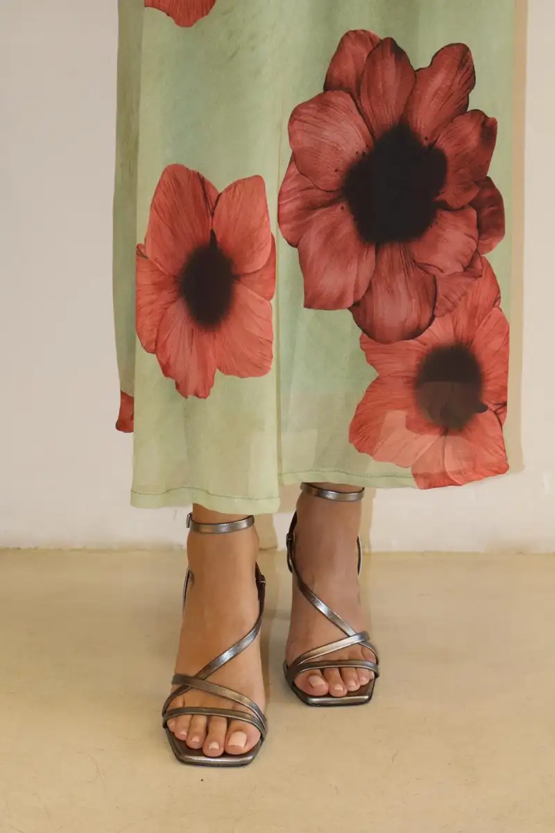 Mykonos lead heel sandal