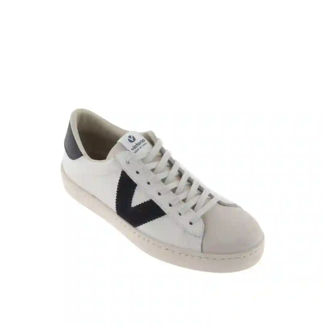 Victoria Berlin Leather & Navy Blue Serraje